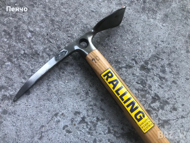 стар пикел "AKADEM. PICKEL Meister F. RALLING FULPMES" - MADE IN AUSTRIA - 1950/60г. - МИНТ, снимка 2 - Антикварни и старинни предмети - 55338076