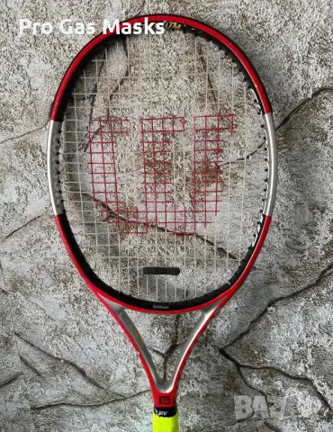 Професионална Тенис Ракета Tennis Racquet Wilson Six One Comp Titanium 98 sq inches New Grip 4 1/4 L, снимка 1
