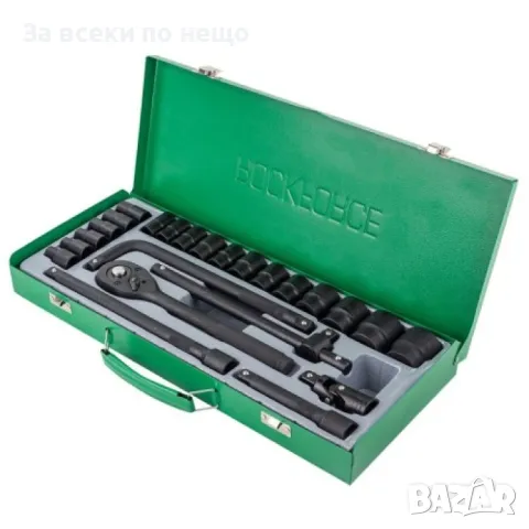 Гедоре с ударни вложки 24 части 1/2'' RockForce, снимка 2 - Гедорета - 50346341