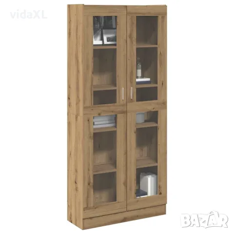 vidaXL Библиотека, дъб артизан, 82,5x30,5x185 см, инженерно дърво, снимка 2 - Етажерки - 56146977