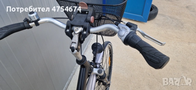 Дамски алуминиев велосипед Pegasus 28"колело с кошница, снимка 6 - Велосипеди - 53792043