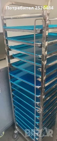 Платформена количка 90х55см от неръждаема стомана със здрава дръжка! ТОП Цена 389лв/198,89€ с ДДС, снимка 15 - Друго търговско оборудване - 48495881