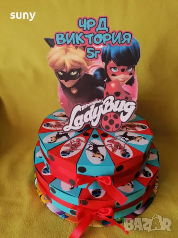 Картонена торта Калинката и котарака