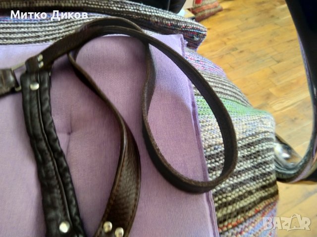 Marc Chantal маркова френска чанта за през рамо женска от естествена кожа 26х26х12см, снимка 6 - Чанти - 41496152