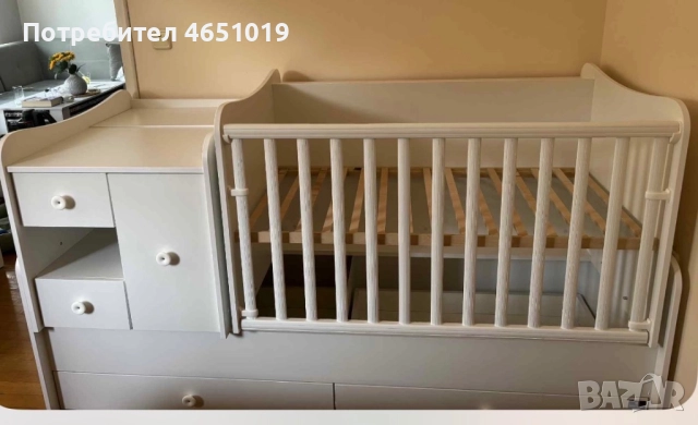Бебешко легло/кошара 3 в 1 , снимка 2 - Кошарки - 52415024