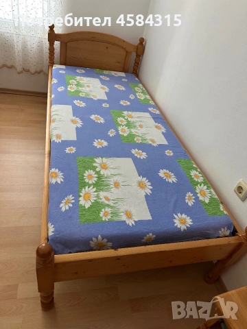Единично легло 80/200 тип Велинградска изработка, снимка 2 - Спални и легла - 53035106