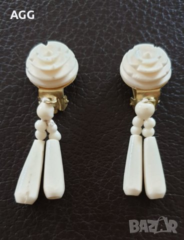 Винтидж обеци от слонова кост