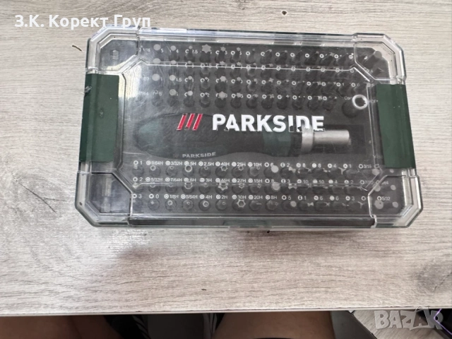 Комплект битове за отвертка с тресчотка ParkSide, 115 части
