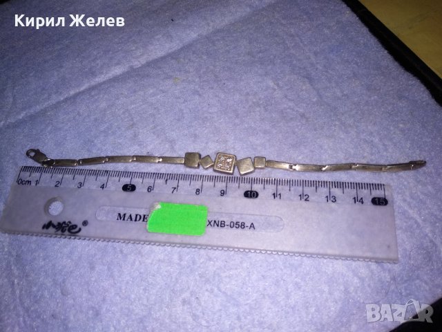 АРИСТОКРАТИЧНА СРЕБЪРНА АРТ ГРИВНА СРЕБРО925 Част От КОМЛЕКТ ИНКРУСТИРАНО с ФАСЕТИРАНИ ЦИРКОНИ 33156, снимка 9 - Гривни - 39568440