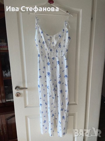 Бял спортно елегантен ежедневен гащеризон hm H&M , снимка 4 - Гащеризони - 41352234