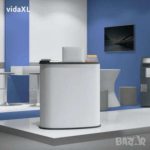 vidaXL Щанд за търговски изложения, сгъваем, 90x48x93 см, снимка 3 - Стелажи и щандове - 56147533