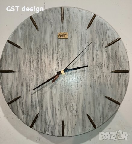 Топ Часовник Ретро Дизайн Състарен вид Голям GST design Ръчна изработка , снимка 1 - Стенни часовници - 40651800