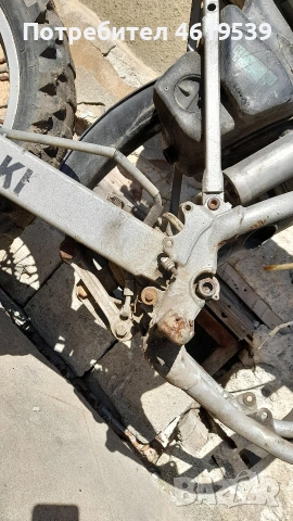 Kawasaki Kx Кавазаки Кх оборудвана рама кросов мотор без двигател , снимка 13 - Мотоциклети и мототехника - 53670750