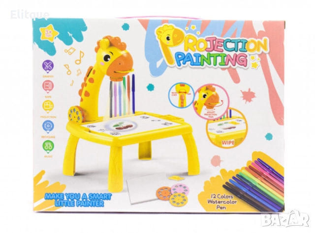 Детска масичка за рисуване с вграден проектор, снимка 3 - Рисуване и оцветяване - 52804690