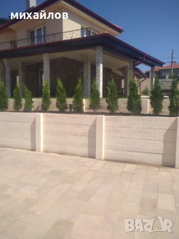 Подпорна стена с бетонни панели