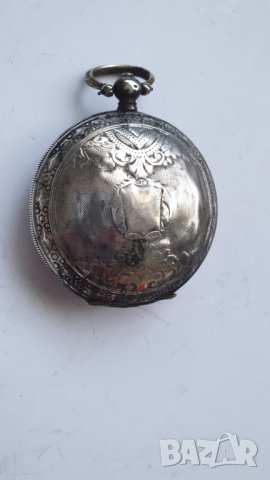 Джобен сребърен османски часовник telescope, снимка 12 - Антикварни и старинни предмети - 41400570