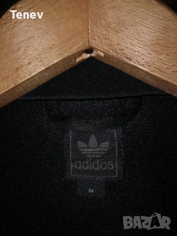 Adidas Originals Firebird Trefoil Black оригинално черно мъжко горнище Адидас ретро vintage , снимка 6 - Спортни дрехи, екипи - 53062726
