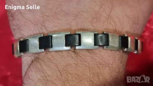 Сребърна гривна 925 проба , снимка 4 - Гривни - 49911760