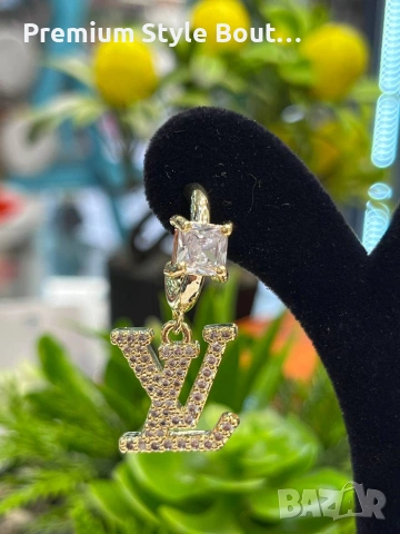 обеци от висококачествена стомана ysl saint laurent loewe Louis Vuitton Gucci , снимка 7 - Обеци - 53744737