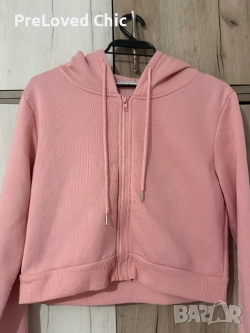 Розово късо горнище 