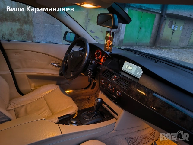BMW E 61,2005,3.0/218коня,кожа,ксенон/БАРТЕР, снимка 9 - Автомобили и джипове - 53128746