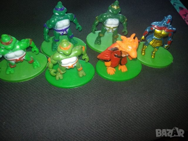 Костенурки нинджа,6 броя ,около 7 см., снимка 2 - Играчки за стая - 23795671