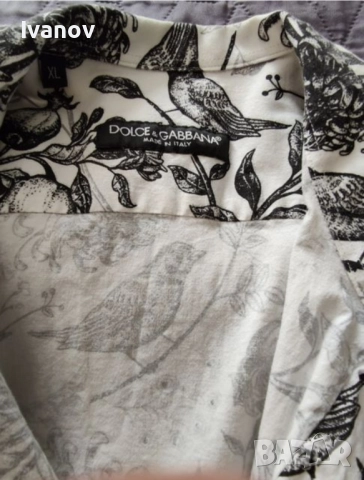 Оригинална мъжка риза на Dolce & Gabbana , снимка 5 - Ризи - 51770480