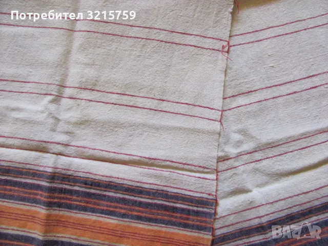 19в. кърпа, месал, ръчно тъкан кенар , дантела, 76х30см., снимка 4 - Антикварни и старинни предмети - 50421265