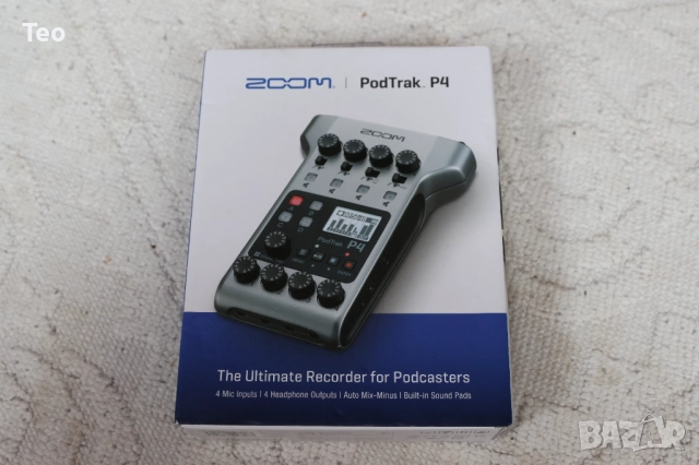 Zoom PodTrak P4 Джобен дигитален рекордер 