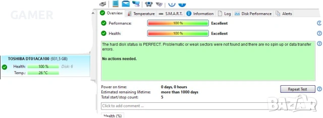 HDD SATA хард дискове, 0 часа работа и 100% здраве и производителностзводителност, снимка 9 - Твърди дискове - 53772609
