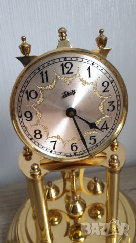 Голям немски настолен кварцов часовник с колба Schatz, снимка 4 - Антикварни и старинни предмети - 44230002