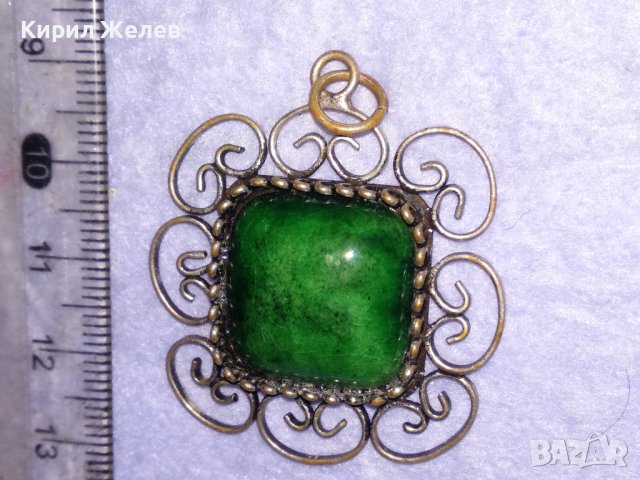 СТАРИНЕН ПОСРЕБРЕН ЕМАЙЛИРАН БРОНЗОВ ФИЛИГРАНЕН РЕТРО МЕДАЛЬОН МАЙСТОРСКА РЪЧНА ИЗРАБОТКА 38683, снимка 4 - Антикварни и старинни предмети - 41622830