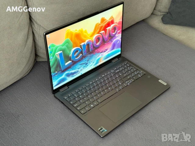 16’ 2.5К IPS Touch/Lenovo yoga 7 16’/i5-1240p/16GB DDR5/512GB SSD, снимка 3 - Лаптопи за работа - 53456370
