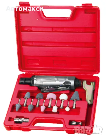 Пневматична шлифовалка к-т с накрайници, снимка 1