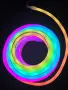 Чисто нова 5метрова смарт LED неонова лента RGB-IC LED-Neon RGB-Magic) с гъвкаво силиконово покрити, снимка 3