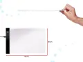Светеща LED дъска за скициране, рисуване и прекопирване, снимка 3