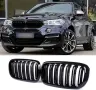 Бъбреци с двойни ребра черен лак за BMW X5 F15, X6, снимка 1