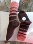 Ръчно плетени дамски чорапи от вълна размер 38, снимка 1 - Дамски чорапи - 39714742