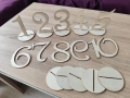 Дървени цифри за номериране на маса с поставки 1 - 20, снимка 4