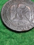 Монета 10 Сантима 1857 Франция Наполеон III, снимка 2