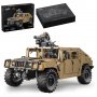 Конструктор Lego CADA Военен Джип Humvee 1:8 Моторизиран 3935ч. 53см, снимка 7