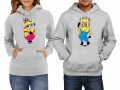 Суитчър/Суитшърт за двойки Minion pinK girl,Любов,Подарък,Рожден Ден,Празник, снимка 2