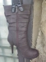 НОВИ! Ботуши с лека платформа Италиански чизми Дамски чизми Чизми естествена кожа Дънкови боти, снимка 5