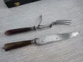 Колекционерски комплект Нож Вилица Рог, снимка 4
