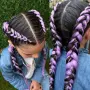 🩷Боксьорски Плитки 🌸Box braids Детски прически Опашки Бохо Туистъри Ариел Къдрици Афро Канекалон , снимка 8