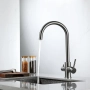 Techzm Трипътен кухненски смесител 3 в 1 с изход за филтрирана вода, снимка 7