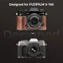 Нов Кожен калъф за фотоапарат Fujifilm X-T50 с ремък, ретро стил, кафяв, снимка 6