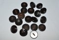 Бакелитени копчета от войнишка униформа БНА 20 бр, снимка 1 - Антикварни и старинни предмети - 40825292