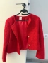 Дамско сако тип туид, червено – ново, XL, снимка 1