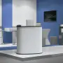 vidaXL Щанд за търговски изложения, сгъваем, 90x48x93 см, снимка 3